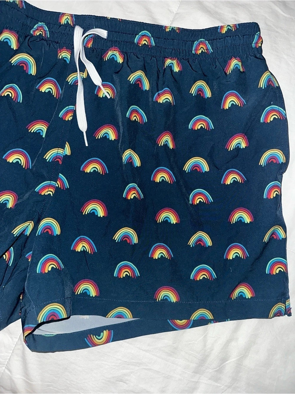 Like New! Chubbies The Love is Love Classic Swim Trunk Rainbow Print XXL